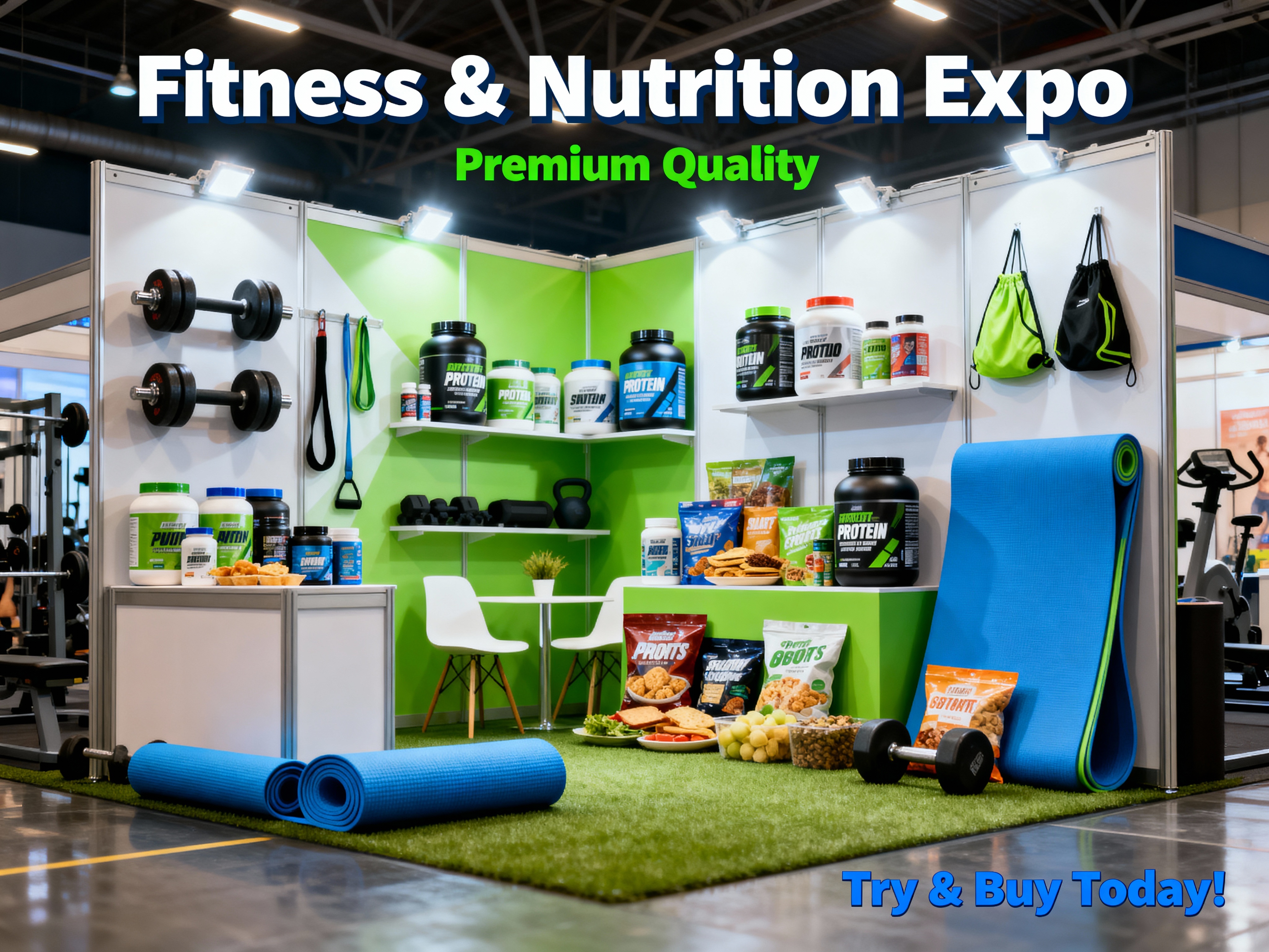 Fitness & Nutrition Exhibitor display